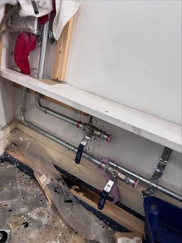 Commercial plant room valve and pump manifold