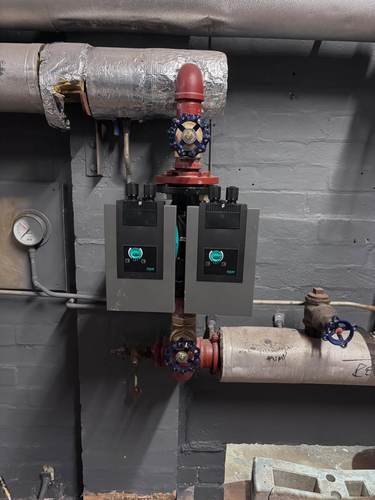 Commercial plant room pump and valve controls