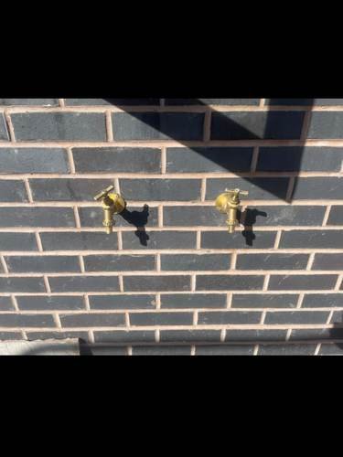 Isolation valves fitted to an exterior wall