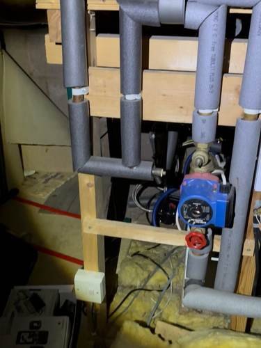 First-fix pipework with multiple isolation valves